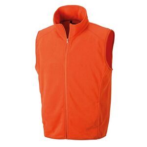 Result Core Mens Micro Fleece Gilet / Orange